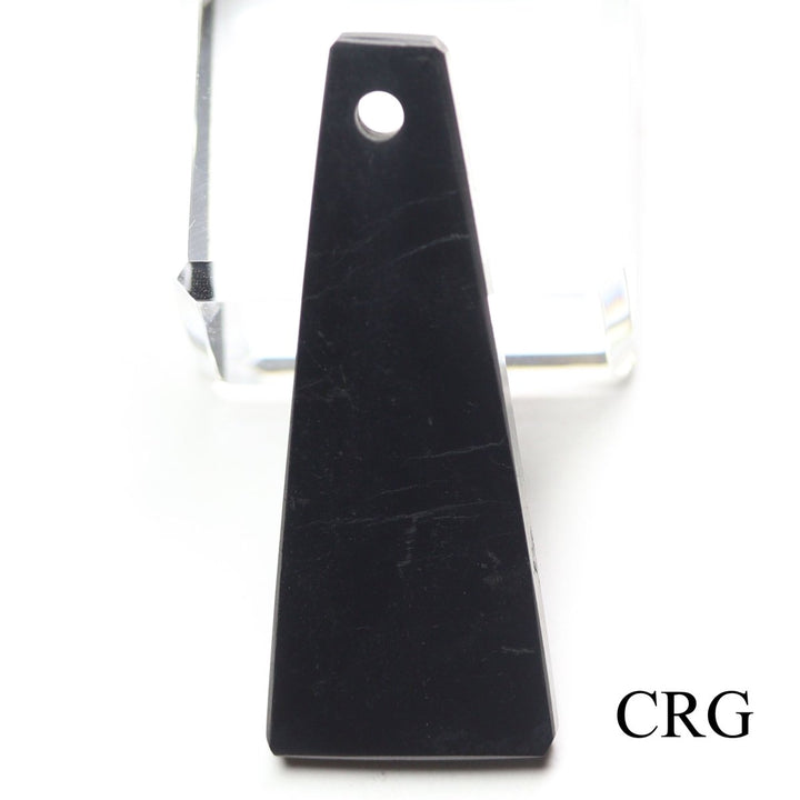 Shungite Bar Drop Pendant (4 Pieces) Size 45 - 50 mm Crystal Jewelry CharmCrystal River Gems