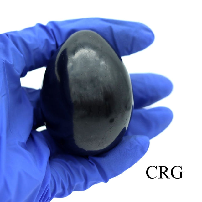 Shungite Polished Egg (1 Piece) Size 5 cm Polished Gemstone