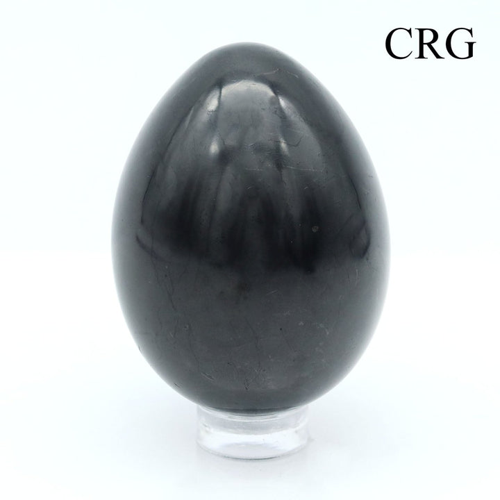 Shungite Polished Egg (1 Piece) Size 5 cm Polished GemstoneCrystal River Gems