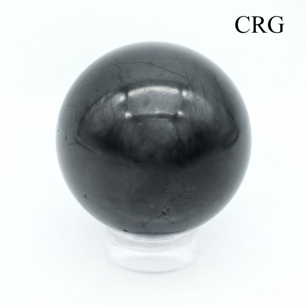 Shungite Polished Sphere (1 Piece) Size 3 cm Crystal Gemstone Ball