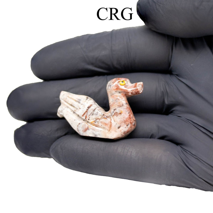 Soapstone Ducks (10 Pieces) Size 1.5 Inches Crystal Gemstone Animal CarvingsCrystal River Gems