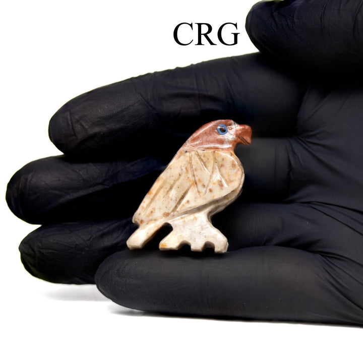 Soapstone Eagles (10 Pieces) Size 1.5 Inches Crystal Gemstone Animal CarvingsCrystal River Gems