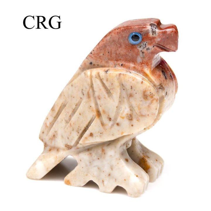 Soapstone Eagles (10 Pieces) Size 1.5 Inches Crystal Gemstone Animal CarvingsCrystal River Gems
