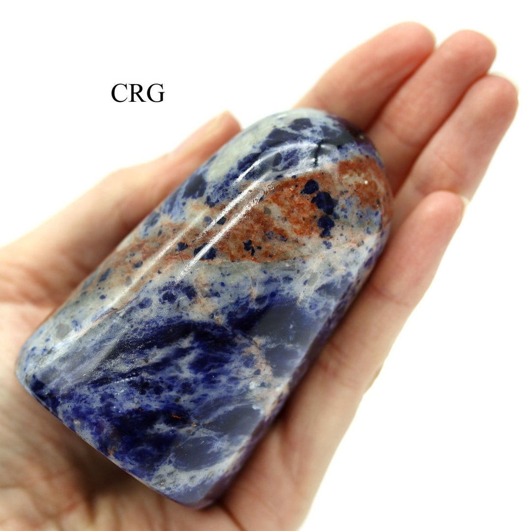Sodalite Freeform Boulder (1 Piece) Size 3 to 5 Inches Standing Gemstone DecorCrystal River Gems