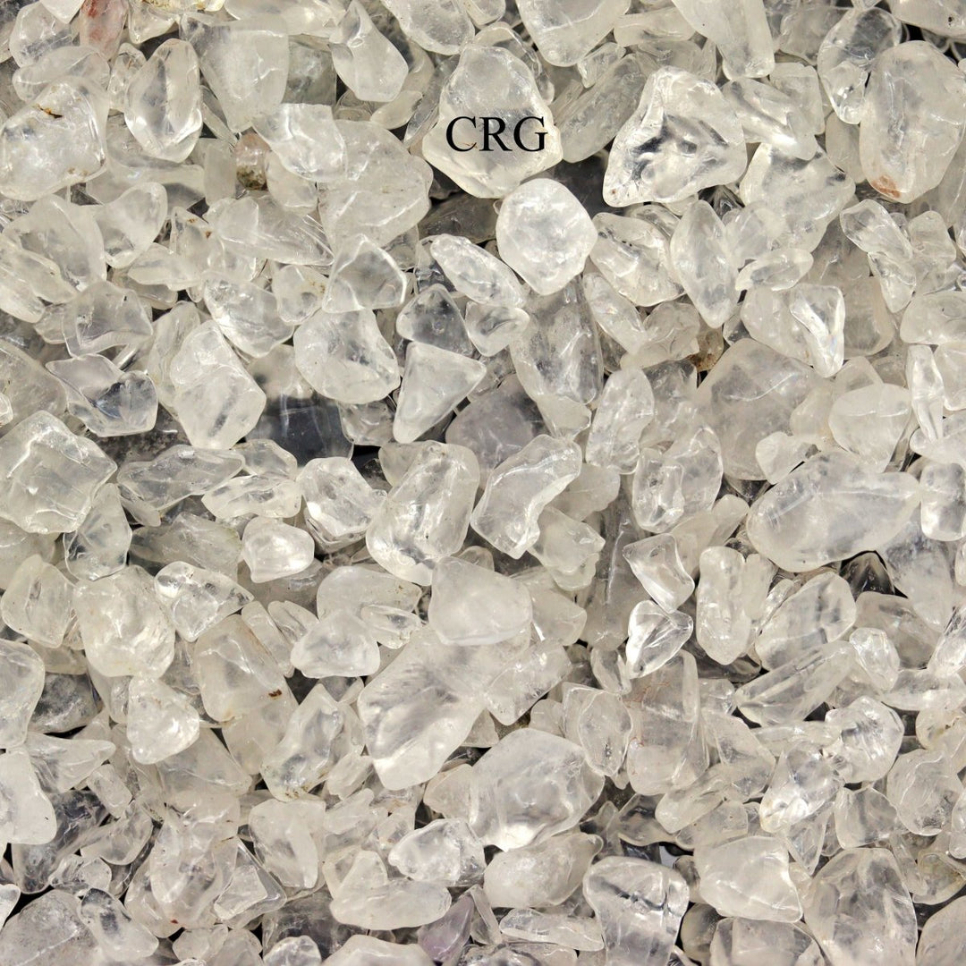 Tumbled Crystal Quartz Confetti Chips / 4 - 7mm AVG - 1 KILO LOTCrystal River Gems