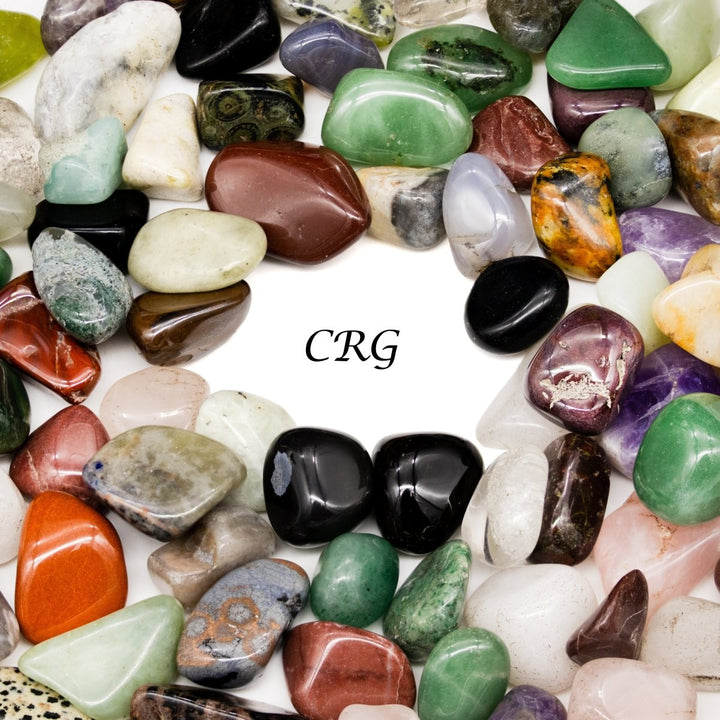 Tumbled Small A88 Gemstone Mix / 0.5" AVG - 1 LB. LOTCrystal River Gems