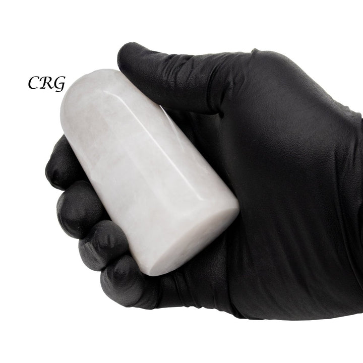 White Agate Freeform Boulder (3 - 5 in) Polished Gemstone Sculpture (1 pc)Crystal River Gems