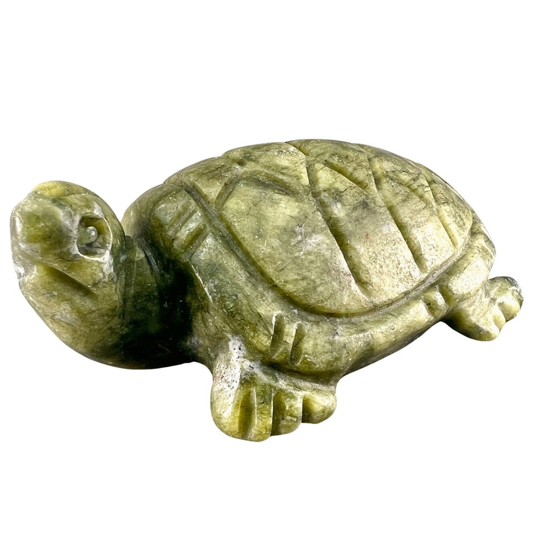 Xiuyu Jade Turtles Carvings (1 Piece) ( 3 Inches)Crystal River Gems
