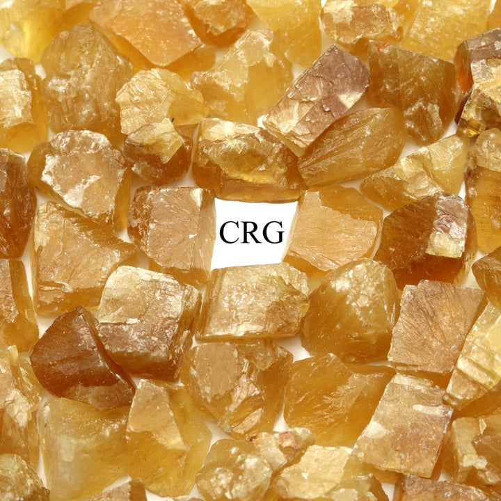 Yellow Honey Calcite / 2 - 3.5" AVG - 1 KILO LOTCrystal River Gems