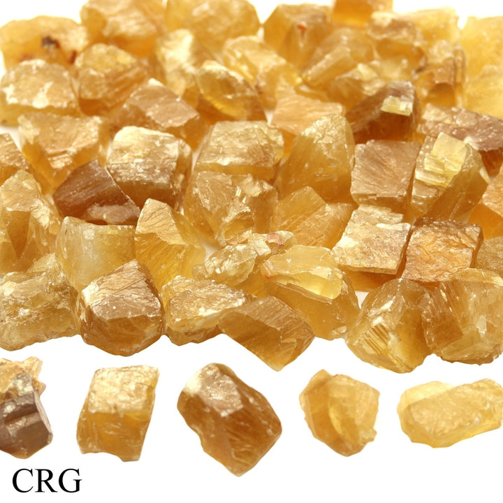Yellow Honey Calcite / 2 - 3.5" AVG - 1 KILO LOTCrystal River Gems