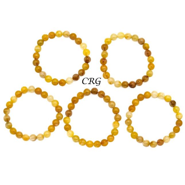 Yellow Jade Stretch Bracelet (1 Piece) Size 8 mm Bead Jewelry Bracelet