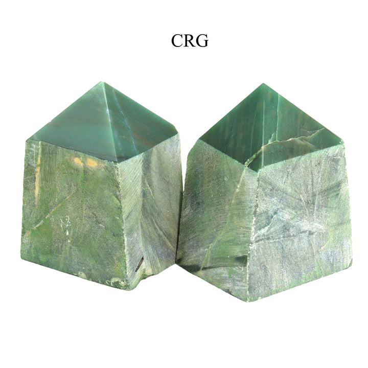 Jadeite Top Polished Points (1 Kilogram) Size 1.5 to 3 Inches Standing Crystal Towers