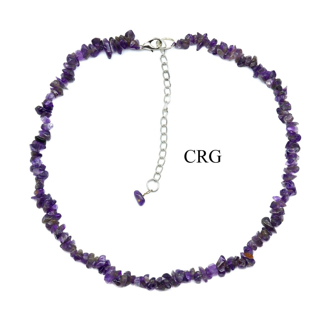 Amethyst Strand Chip Choker Necklace (4 Pieces) Wholesale Crystal Gemstone JewelryCrystal River Gems