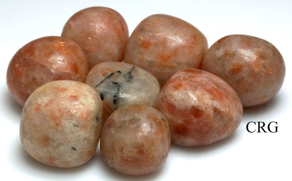 1 PIECE - Sunstone Tumbled (India) / 25 - 32MM AVGCrystal River Gems