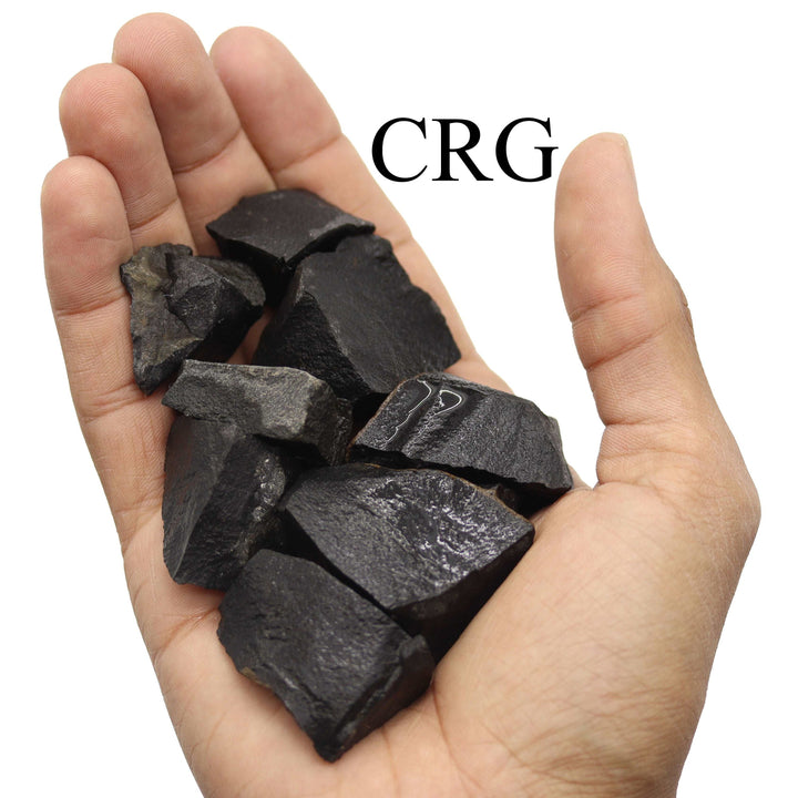 Black Agate Rough Rock (Size 25 to 40 mm)