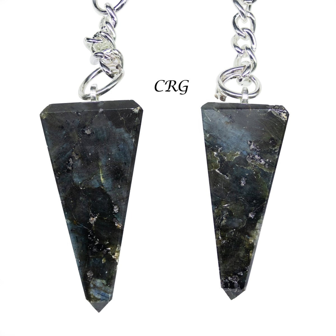 Larvikite Obelisk Keychain (1 Piece) Size 1 to 2 Inches Polished Gemstone Pyramid