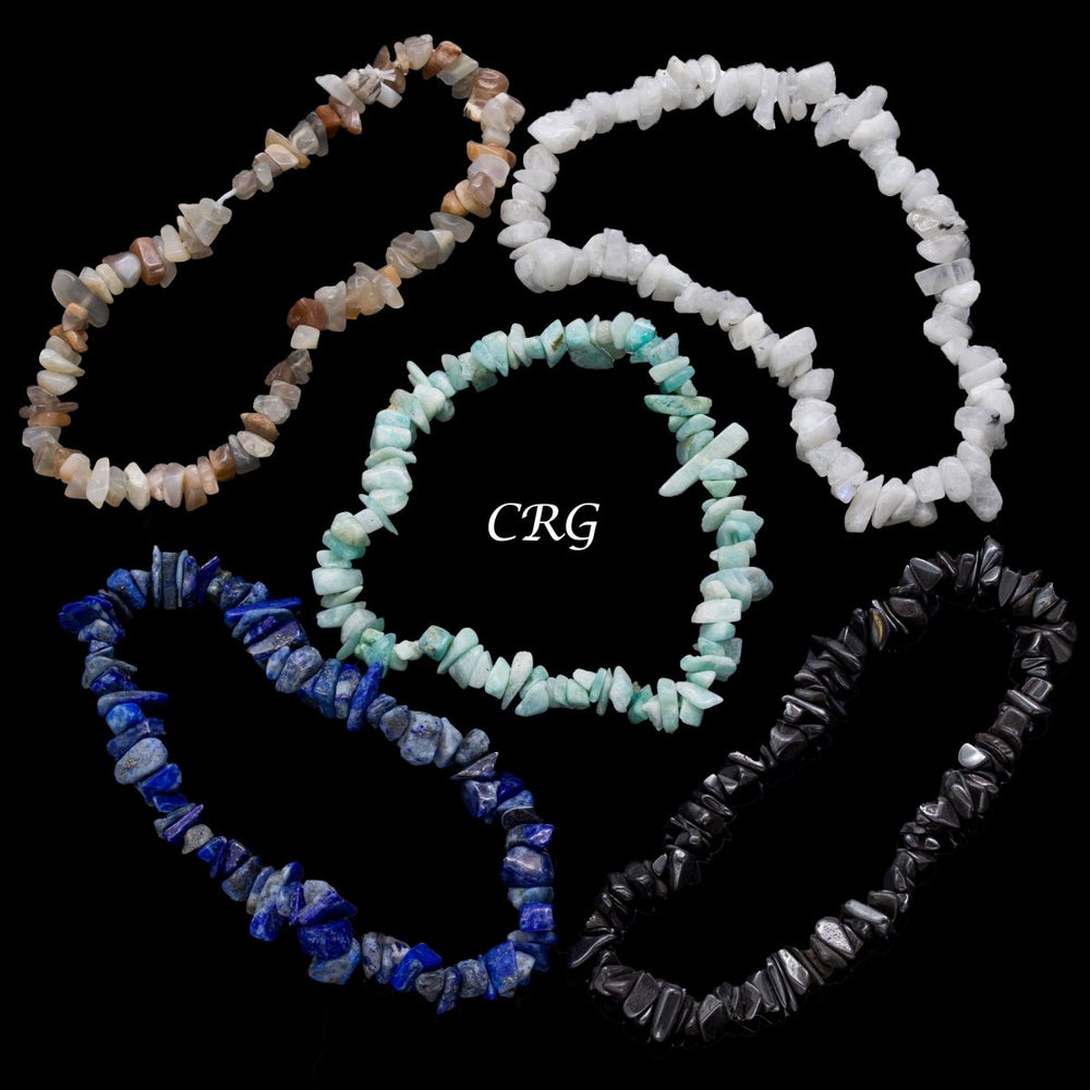 5 SET MYSTERY PICK! - Randomly Selected Chip Mixed Gemstone BraceletsCrystal River Gems