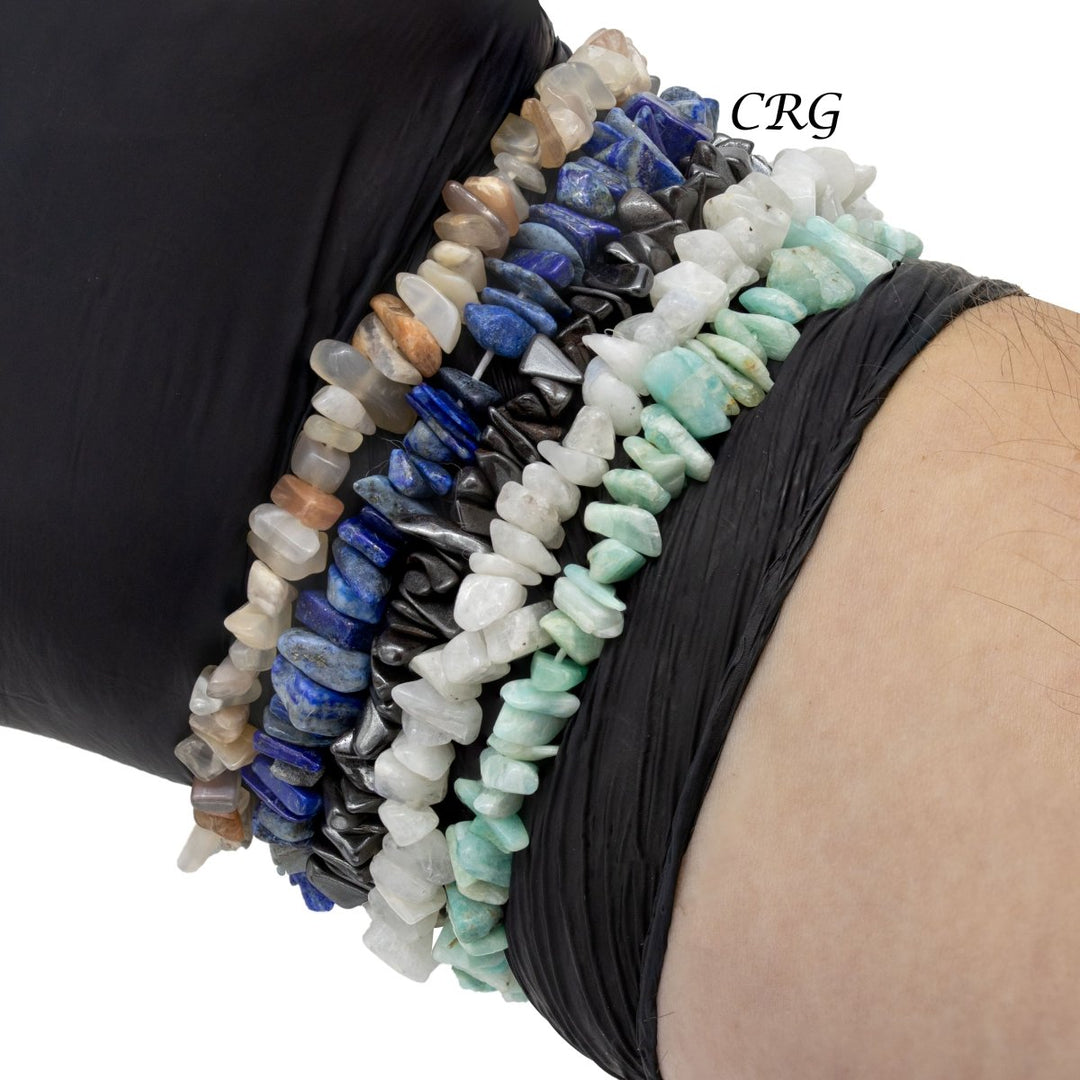 5 SET MYSTERY PICK! - Randomly Selected Chip Mixed Gemstone BraceletsCrystal River Gems