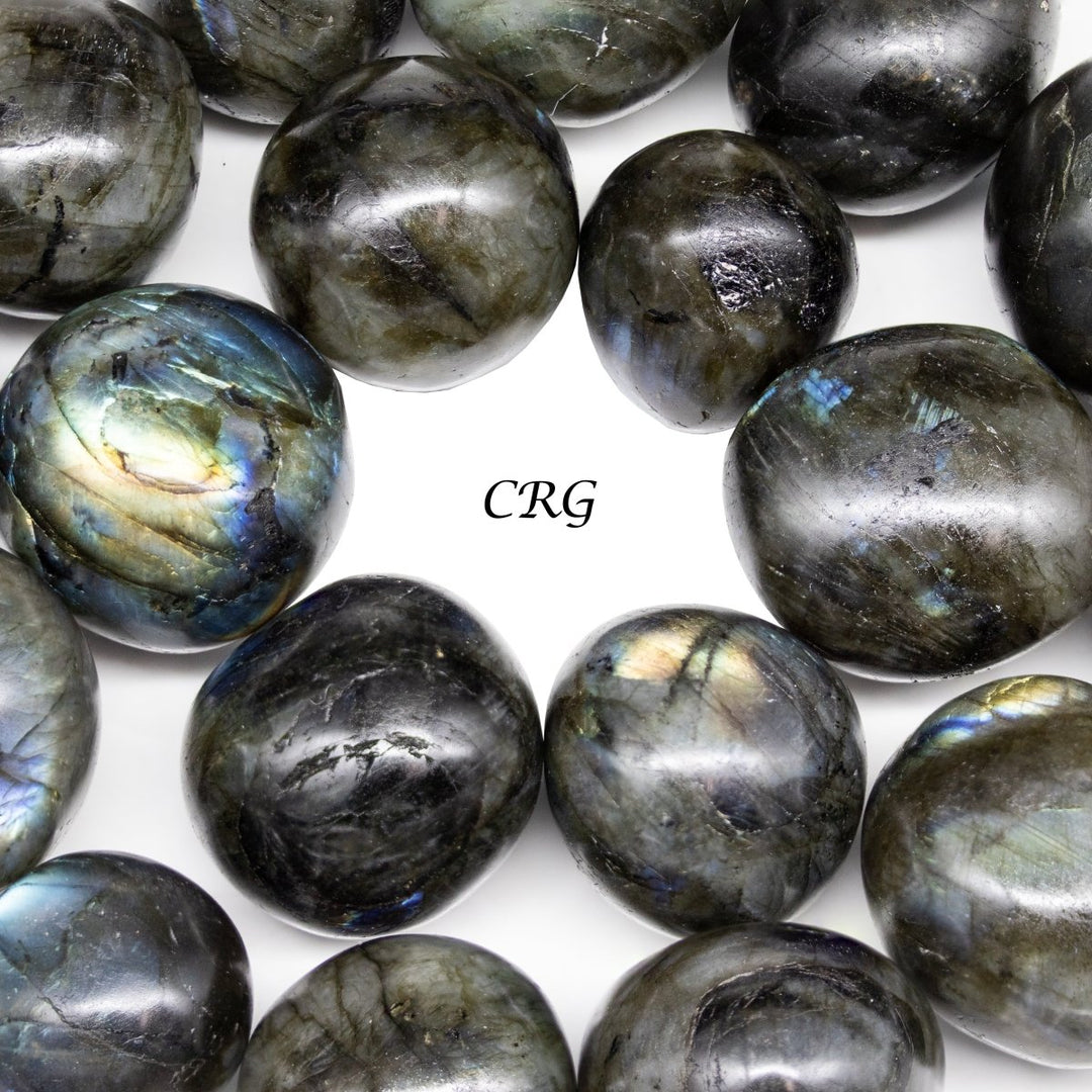 Labradorite High Flash Tumbled (1 Pound) Size 1 To 2 Inches Bulk Wholesale LotCrystal River Gems