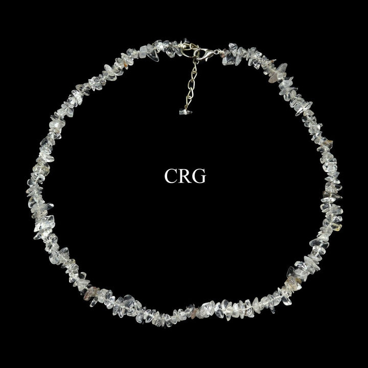 Crystal Quartz Strand Chip Choker Necklace (4 Pieces) Wholesale Crystal Gemstone JewelryCrystal River Gems