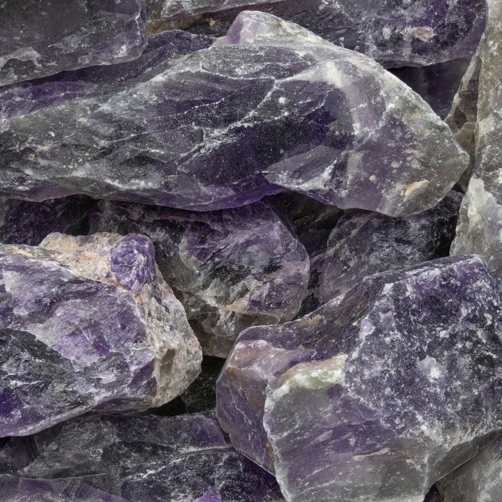 African Amethyst Rough Pieces (Size 0.5 To 2.5 Inches) Wholesale Raw Crystals Minerals Gemstones