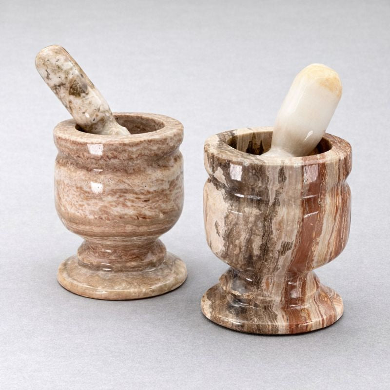 Onyx Mortar and Pestle (1 Piece) Crystal Gemstone Home Decor