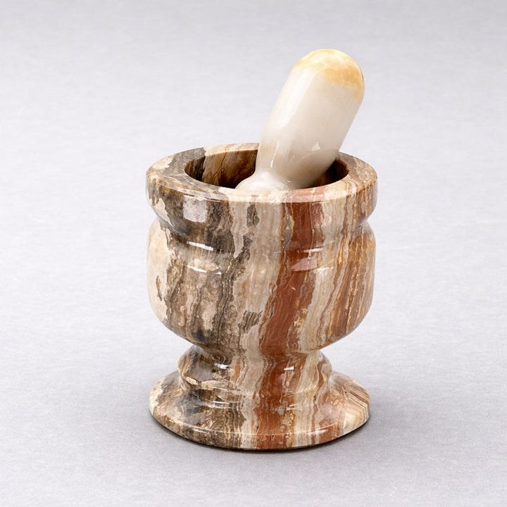 Onyx Mortar and Pestle (1 Piece) Crystal Gemstone Home Decor