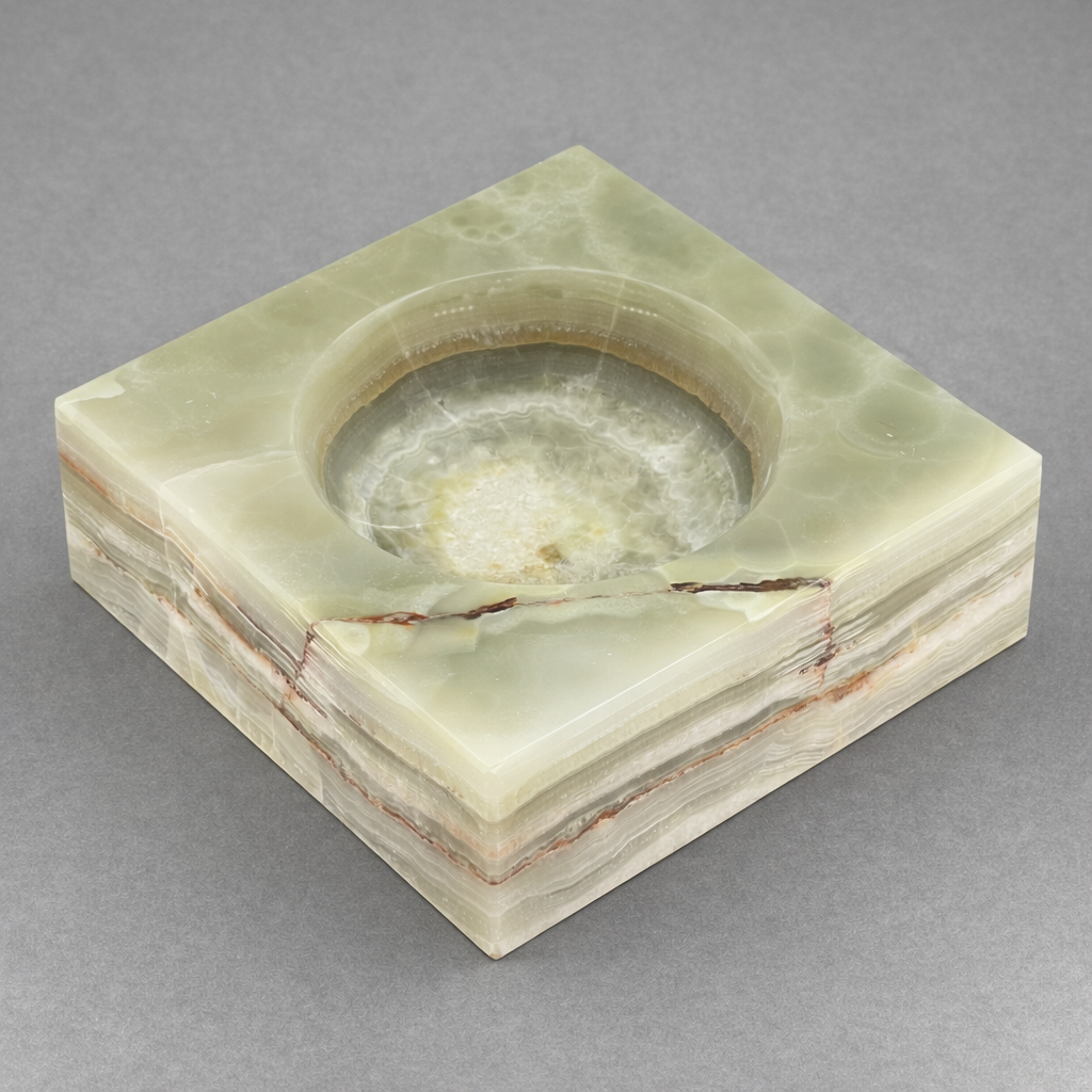 Onyx Square Bowl (6 inches) Gemstone Home Decor