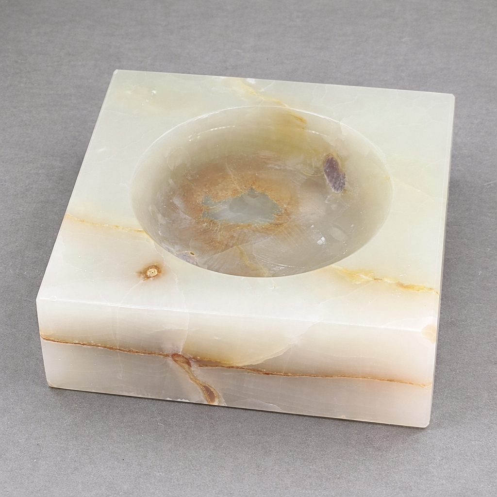 Onyx Square Bowl (6 inches) Gemstone Home Decor