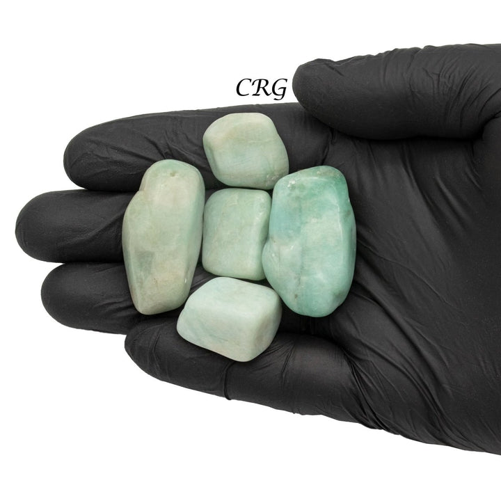 Amazonite Tumbled Pale Crystals (Size 1 to 2 Inches) Bulk Wholesale Lot Crystal Gemstone Minerals