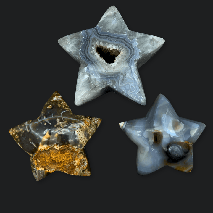 Agate Star Gemstone CarvingCrystal River Gems