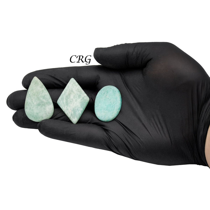 Amazonite Cabochons (75 Grams) Mixed Sizes Bulk Wholesale Lot Crystal Minerals