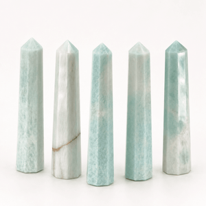 Amazonite Obelisk Tower (Set of 2)