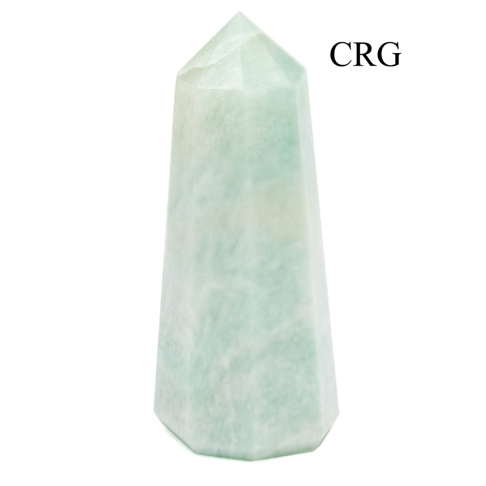 Amazonite Thick Point (1 Piece) Size 2.5 Inches 8 - Sided Crystal Gemstone TowerCrystal River Gems