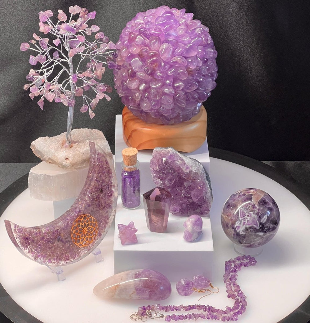 Amethyst Crystal Bundle Lot (9 LBs) Bulk Wholesale Gemstone Décor CollectionCrystal River Gems