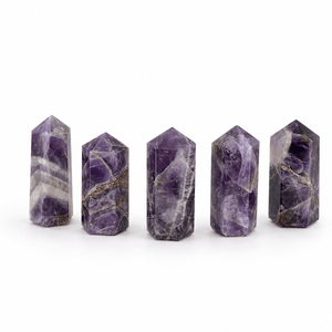 Amethyst Mini Towers (2 Pieces) Size 50 mm Crystal Gemstone Points