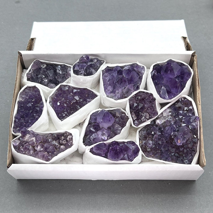 Amethyst Multicolored Druzy Crystal Small FlatCrystal River Gems