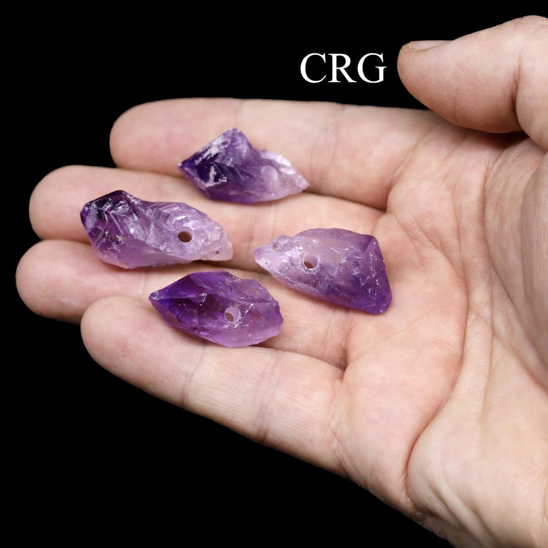 Amethyst Point with Drilled Hole Pendant (1 To 1.75 Inches)Crystal River Gems