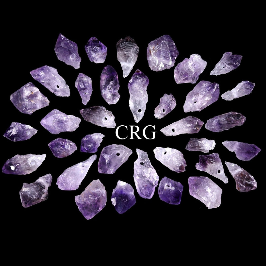 Amethyst Point with Drilled Hole Pendant (1 To 1.75 Inches)Crystal River Gems