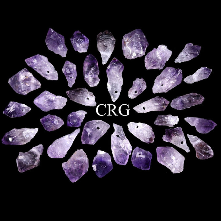 Amethyst Point with Drilled Hole Pendant (1 To 1.75 Inches)Crystal River Gems