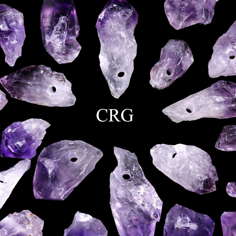 Amethyst Point with Drilled Hole Pendant (1 To 1.75 Inches)Crystal River Gems