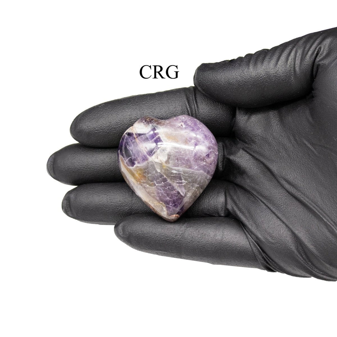 Amethyst Puffy Heart (5 Pieces) Size 1.25 to 2 Inches Crystal Gemstone Shape