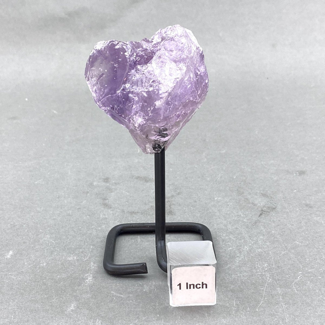 Amethyst Rough Stone on Metal StandCrystal River Gems