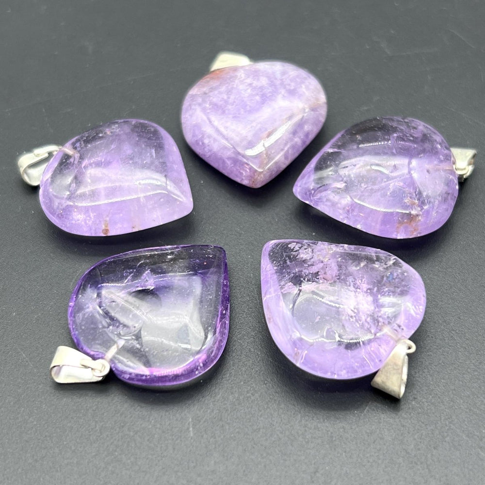 Amethyst Small Heart PendantCrystal River Gems