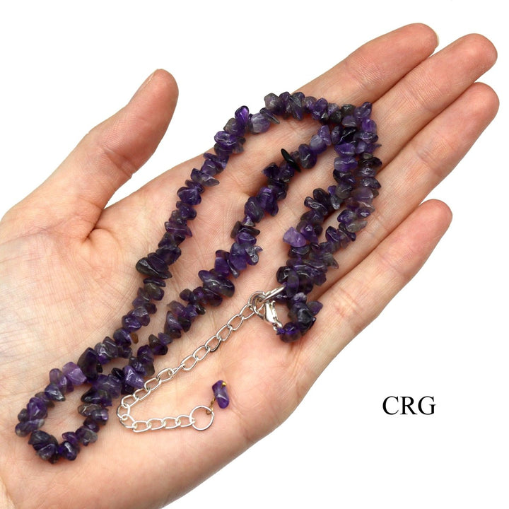 Amethyst Strand Chip Choker Necklace (16 Inches) (4 Pieces)Crystal River Gems