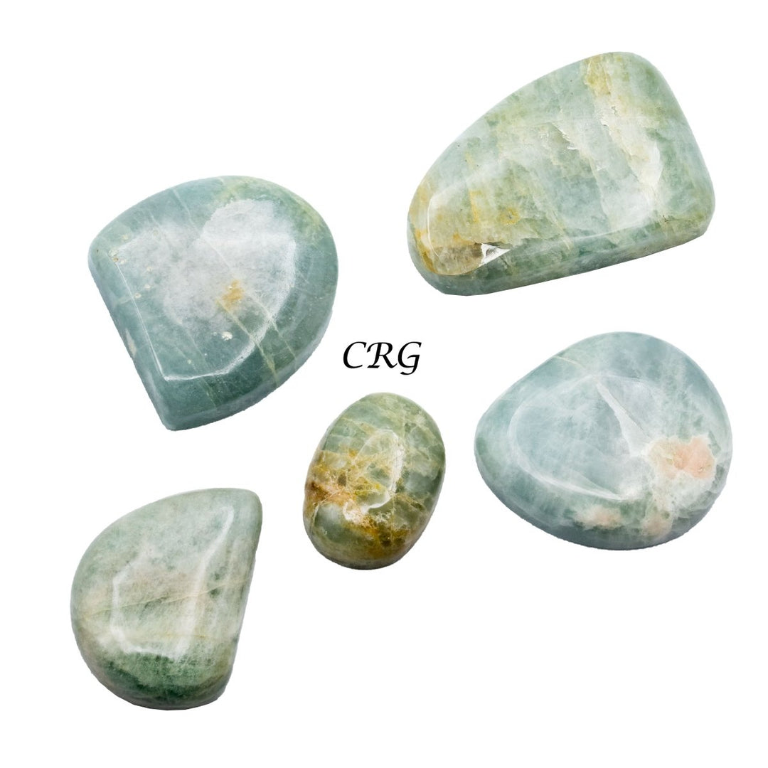 Aquamarine Cabochons (75 Grams) Mixed Sizes Bulk Wholesale Lot Crystal Minerals