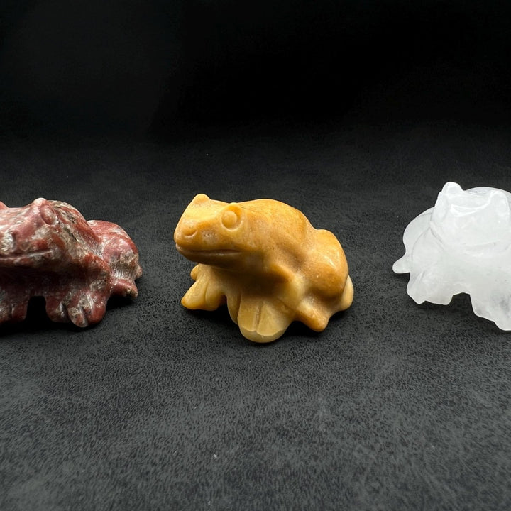 Assorted Gemstone Frogs 3cm (4 pieces)Crystal River Gems