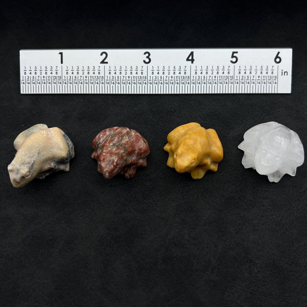 Assorted Gemstone Frogs 3cm (4 pieces)Crystal River Gems