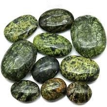 Asterite Serpentine Palm Stones / 40 - 90 mm - 1 KILO LOTCrystal River Gems