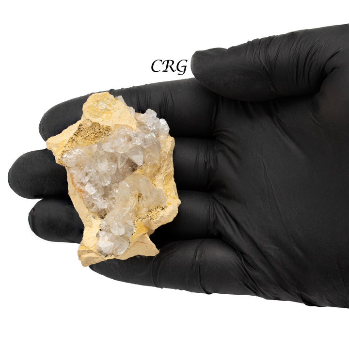 White Calcite on Matrix Rough Rock Large Flat (1 Flat) Size 20 to 50 mm Bulk Wholesale Lot Crystal Minerals